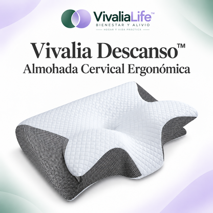 💤  Vivalia Descanso™ — Almohada Cervical Ergonómica.