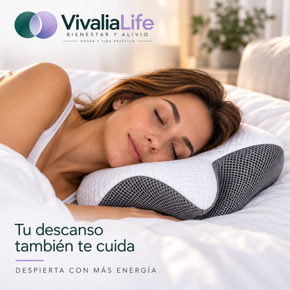 💤  Vivalia Descanso™ — Almohada Cervical Ergonómica.