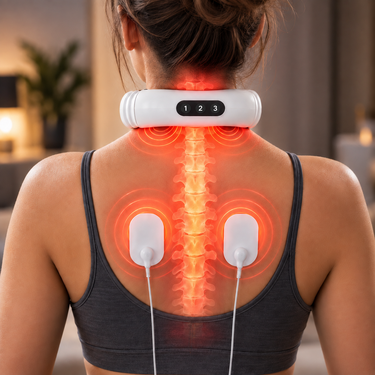 💆 VivaliaLife Relax™ Masajeador Cervical EMS para Cuello y Espalda